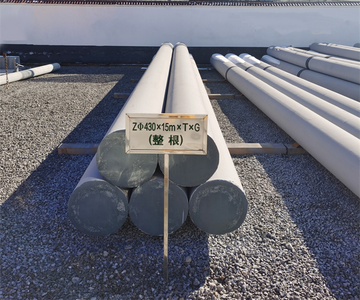 海北430×15米×T×G终端电线杆